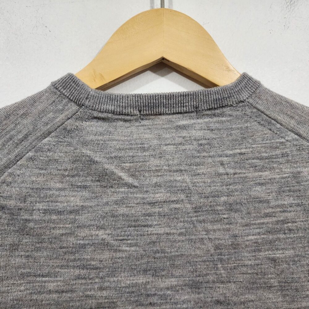 UNIQLO  Pure Wool Merino Crew Neck Sweater Space-dye Gray Womens Size XS - Picture 12 of 14